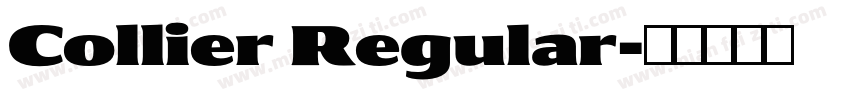 Collier Regular字体转换